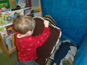 Who needs books when you have pillows