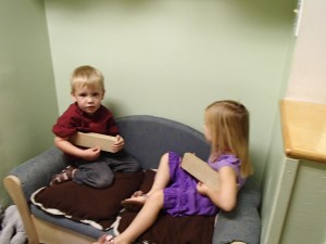 The couch becomes a canoe.  